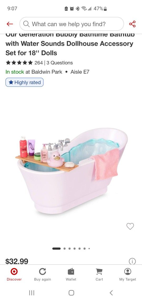 Our Generation Bathtub 