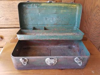 Tackle, tool box vintage, fishing trip or decorate