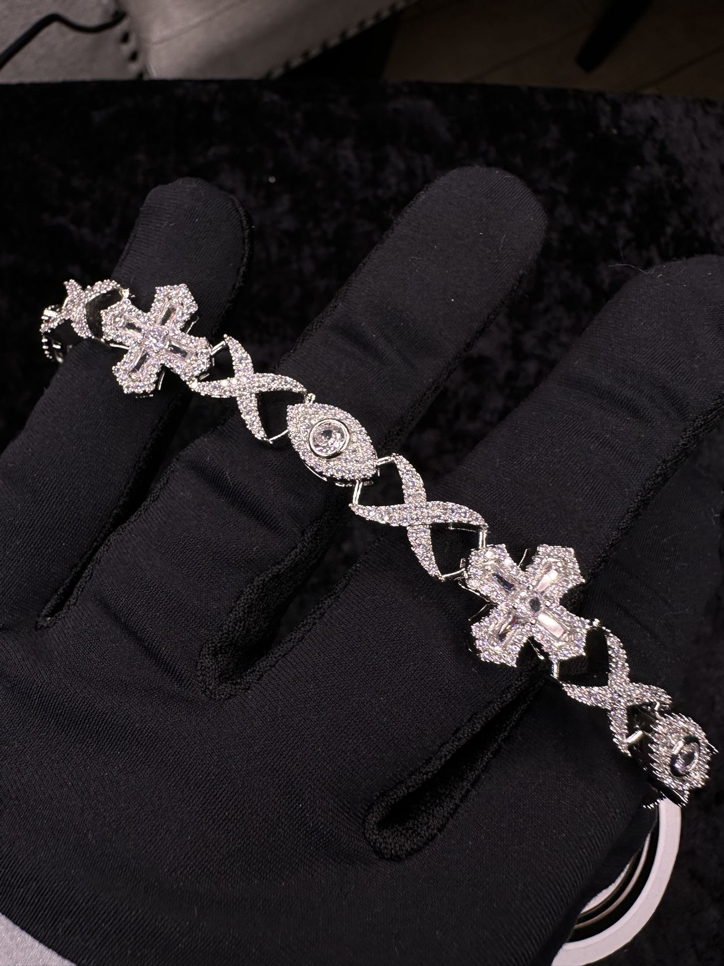 Moissanite Charm Bracelet 