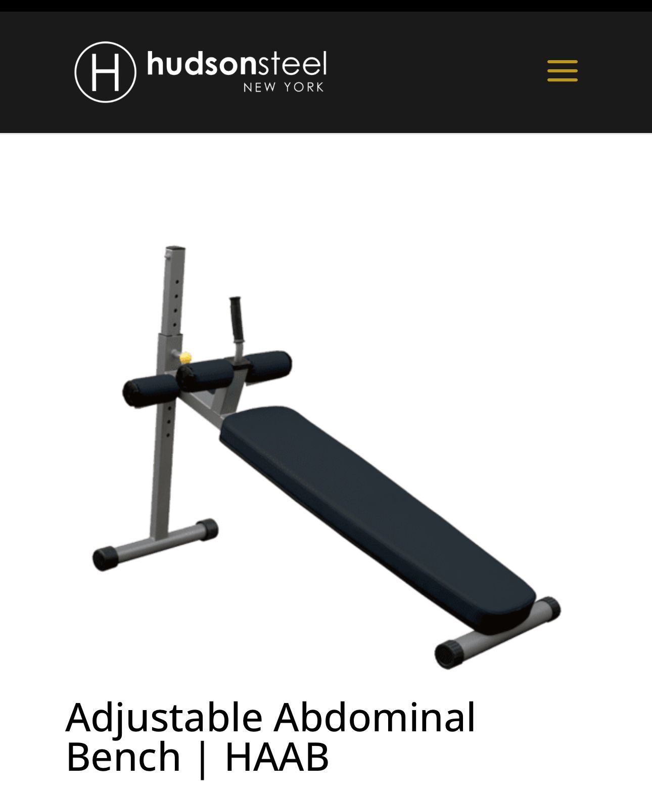 Adjustable Abdominal Gym Bench - Hudson Steel