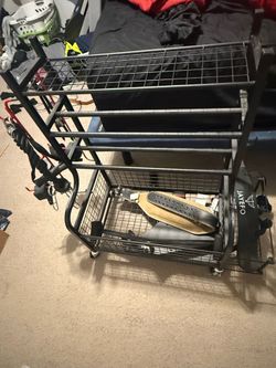 Gym rack random accessories