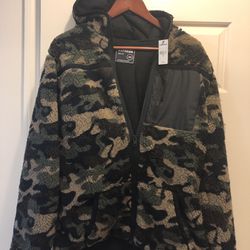 Express Sherpa Lined Fleece Jacket. New. Medium. Original $98