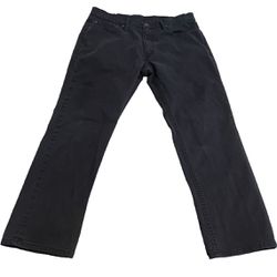 Levi’s 541 Jeans Men 36x29 Black Straight Denim Mid Rise Heavyweight Solid Denim