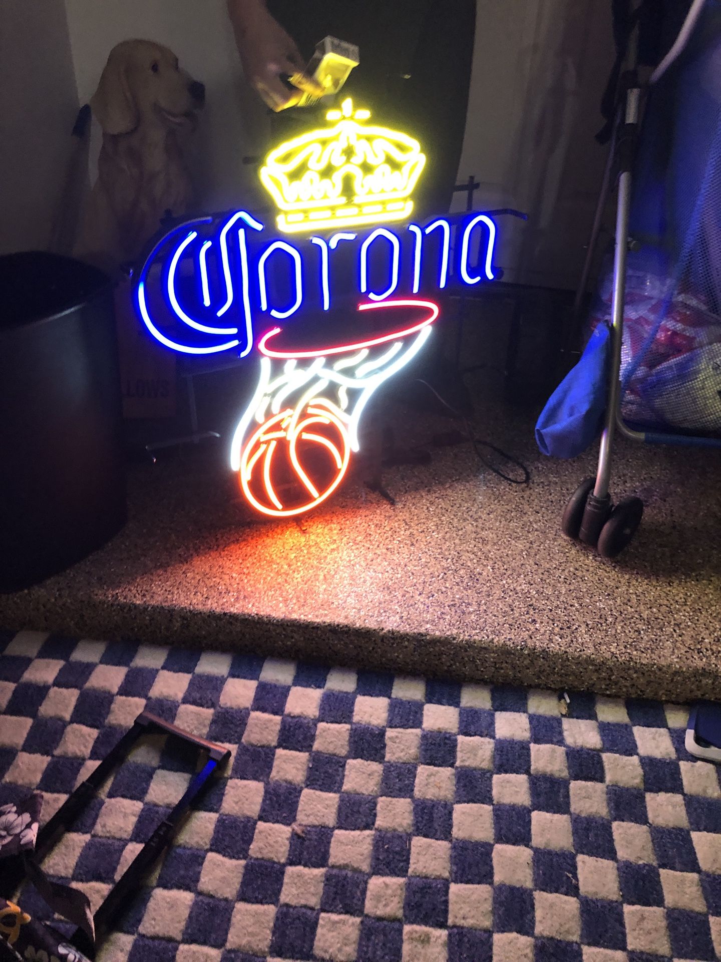 Corona light up sign, neon sign