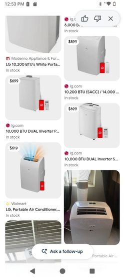 LG Portable Air Conditioner/ Fan - whose not included
