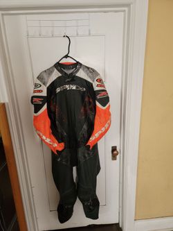 Spidi Motorcycle Leather One Peace Race Suit Size 54