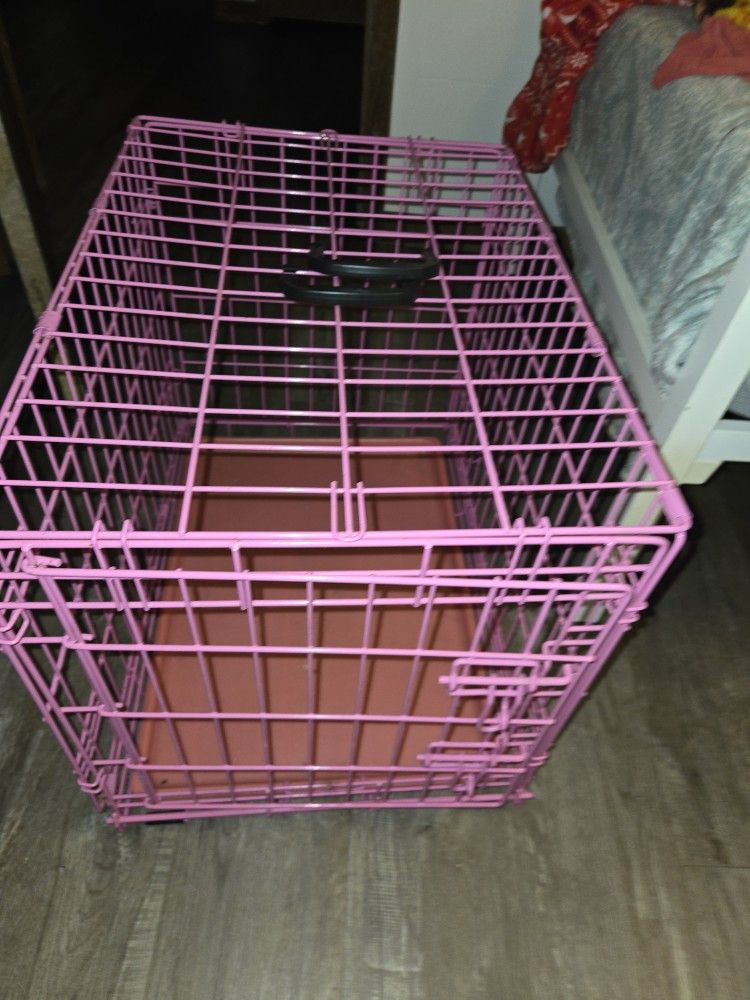 Pink Dog Crate