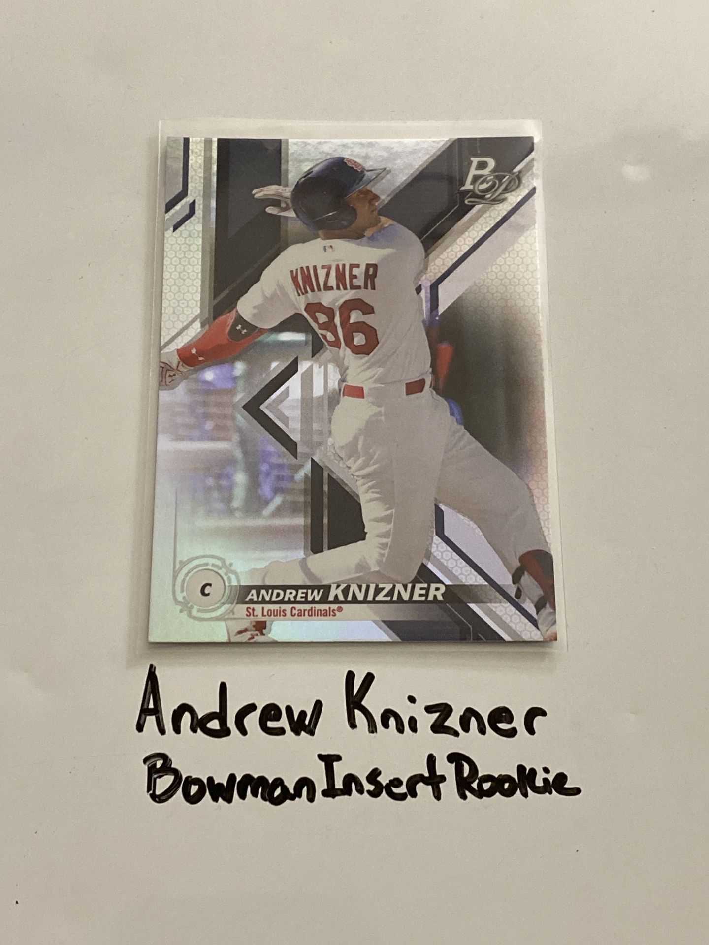 Andrew Knizner San Francisco Giants Catcher Bowman Short Print Insert Rookie Card.