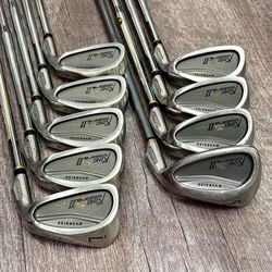 King Cobra Oversize II Tour Irons, 3-PW-SW / Stiff Flex Steel Shafts (PW W-Flex)