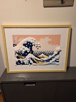 Hokusai The Great Wave building blocks