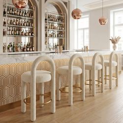 Curco Beige Counter Stool (Set of 2)