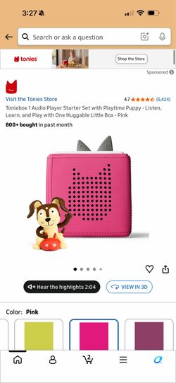 Brand new pink tonie box