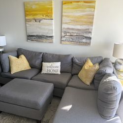 Grey Sectional Couch