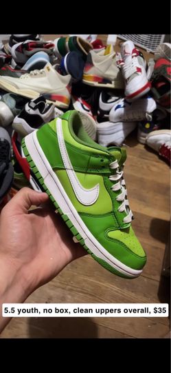 Dunks green 5.5 youth