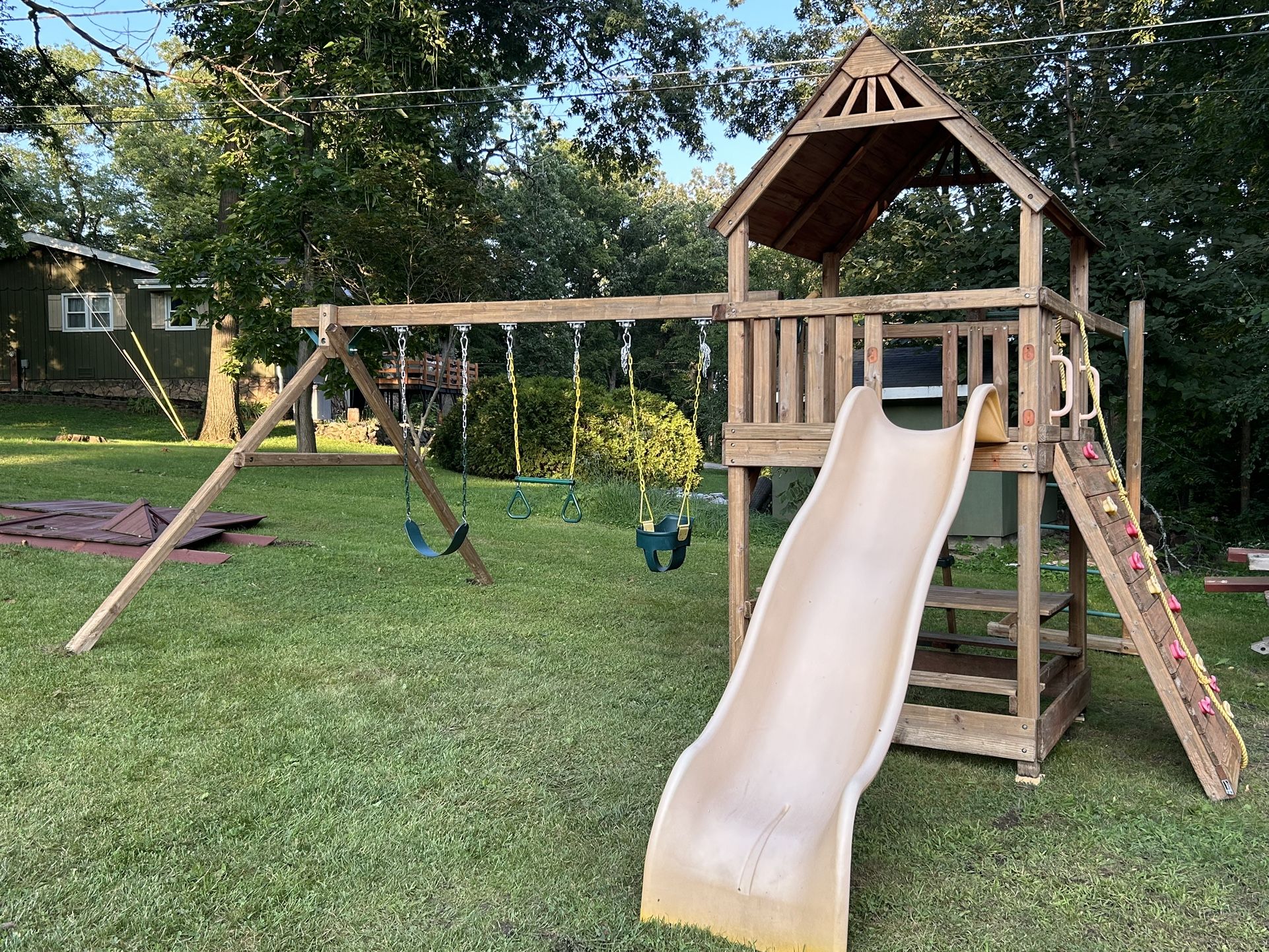 Cedar Swing set