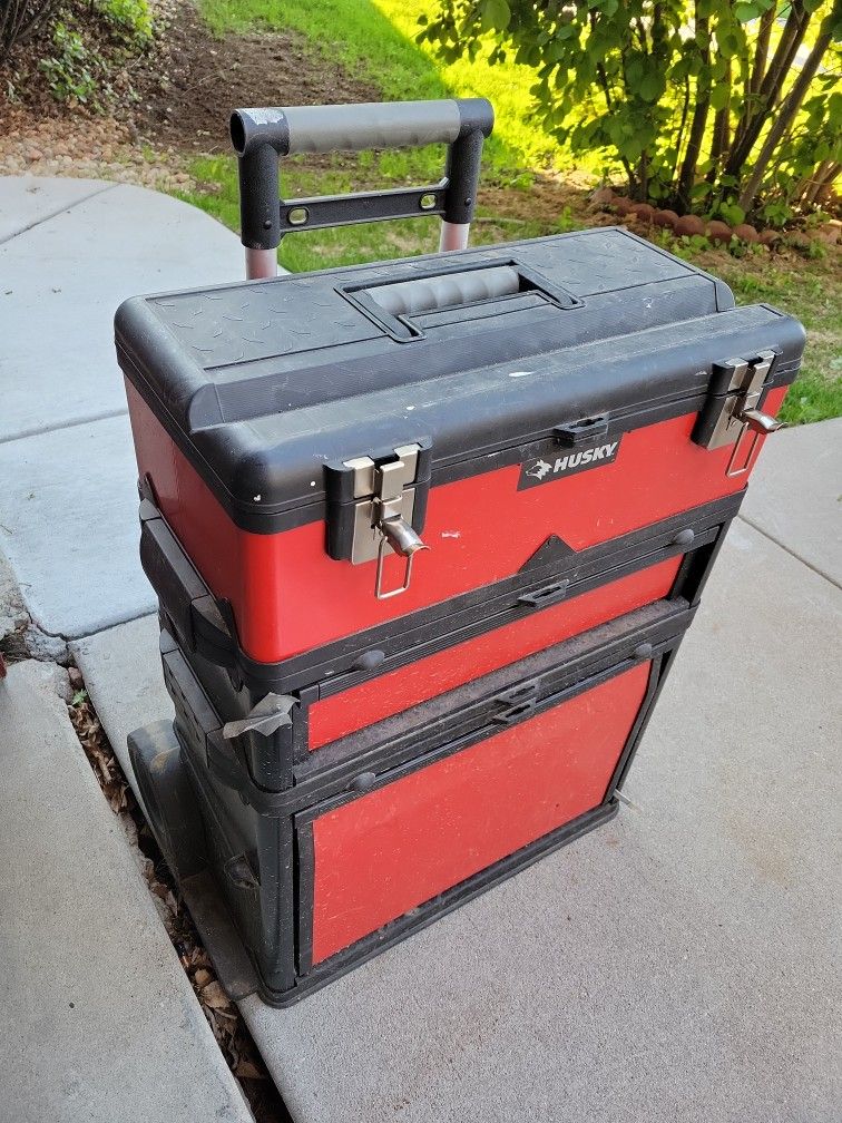 Husky Toolbox With Tools Inside