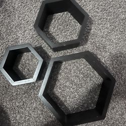 Hexagon Wall Shelves 
