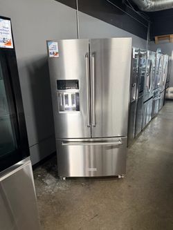 🔥KITCHENAID STAINLESS STEEL REFRIGERATOR WITH ICE MAKER AND WATER DISPENSER🔥