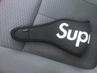 Black supreme face mask