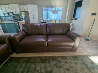 Brand new leather couch and loveseat