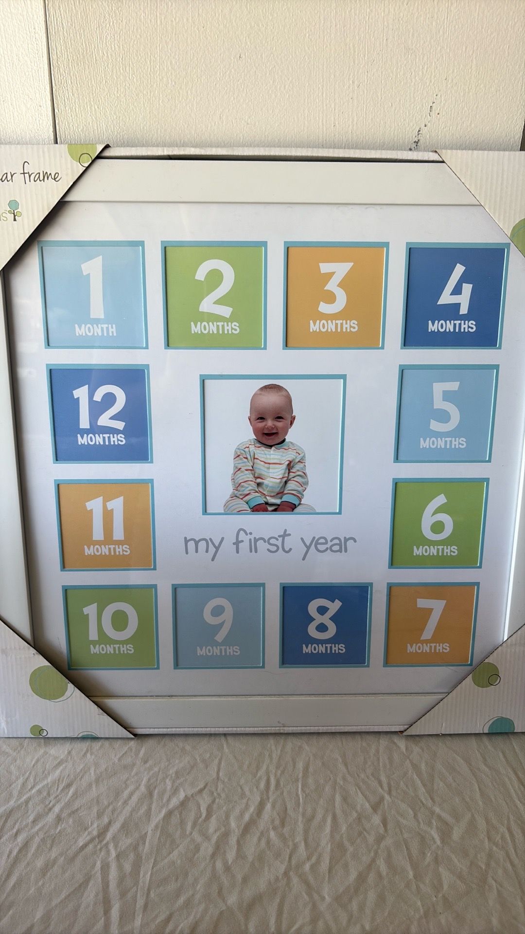 My first year photo frame New!!