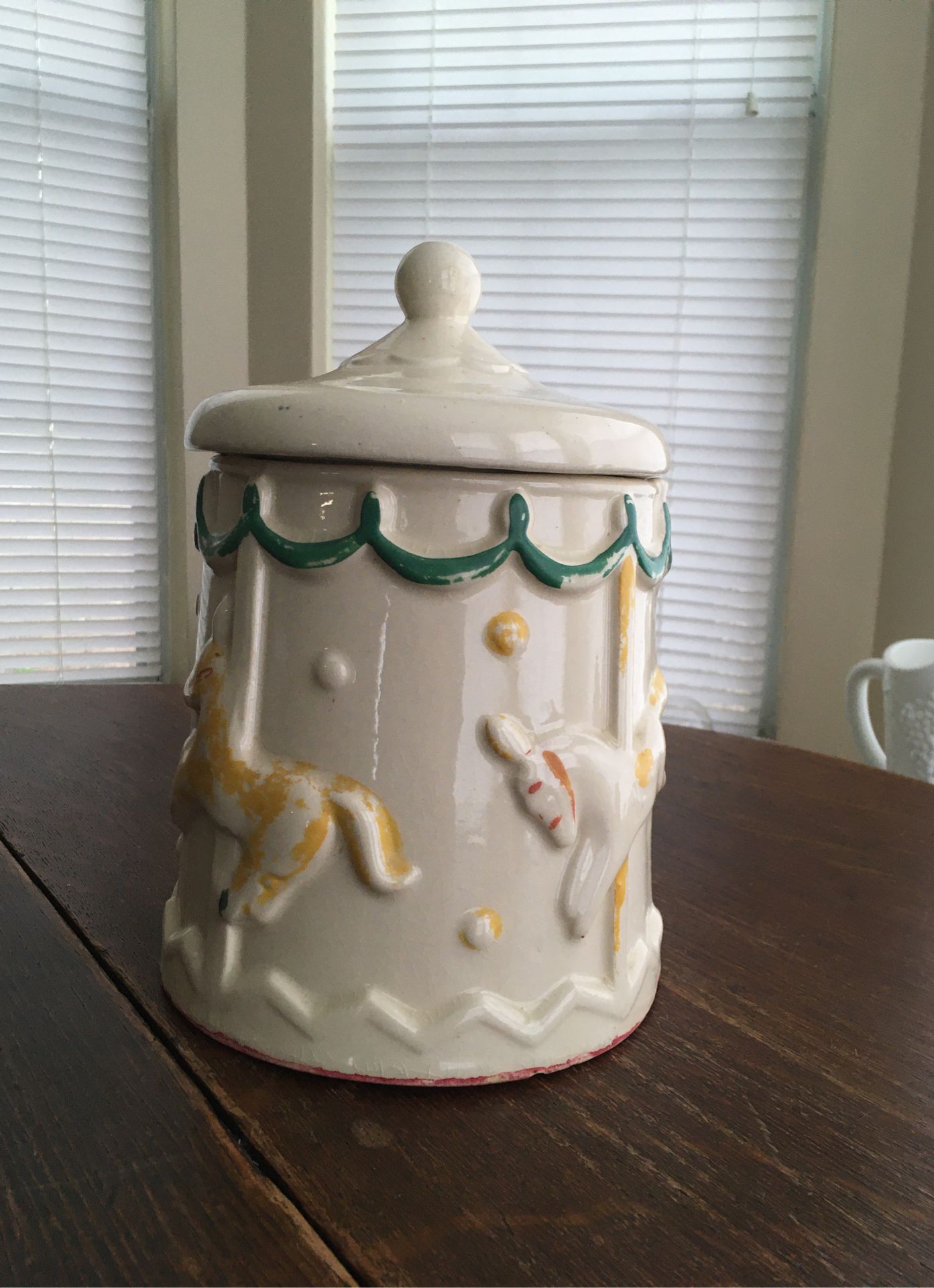 carousel cookie jar