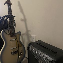 Danelectro guitar and amp