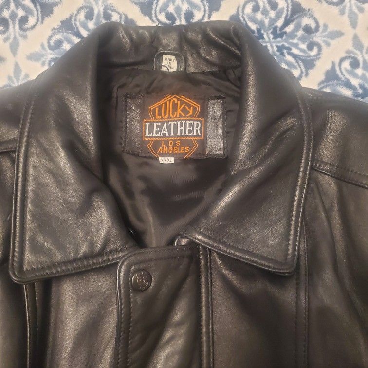 Men's Leather Jacket XXXL