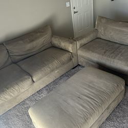 Couches with ottoman