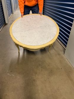 Vintage French Provincial / Louis XV Marble inset Coffee Table