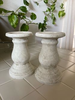 Statue & candle holders
