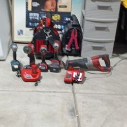 Milwaukee Power  Tool  Set