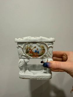 Vintage Made in Japan Porcelain Cigarette Box & Ashtray