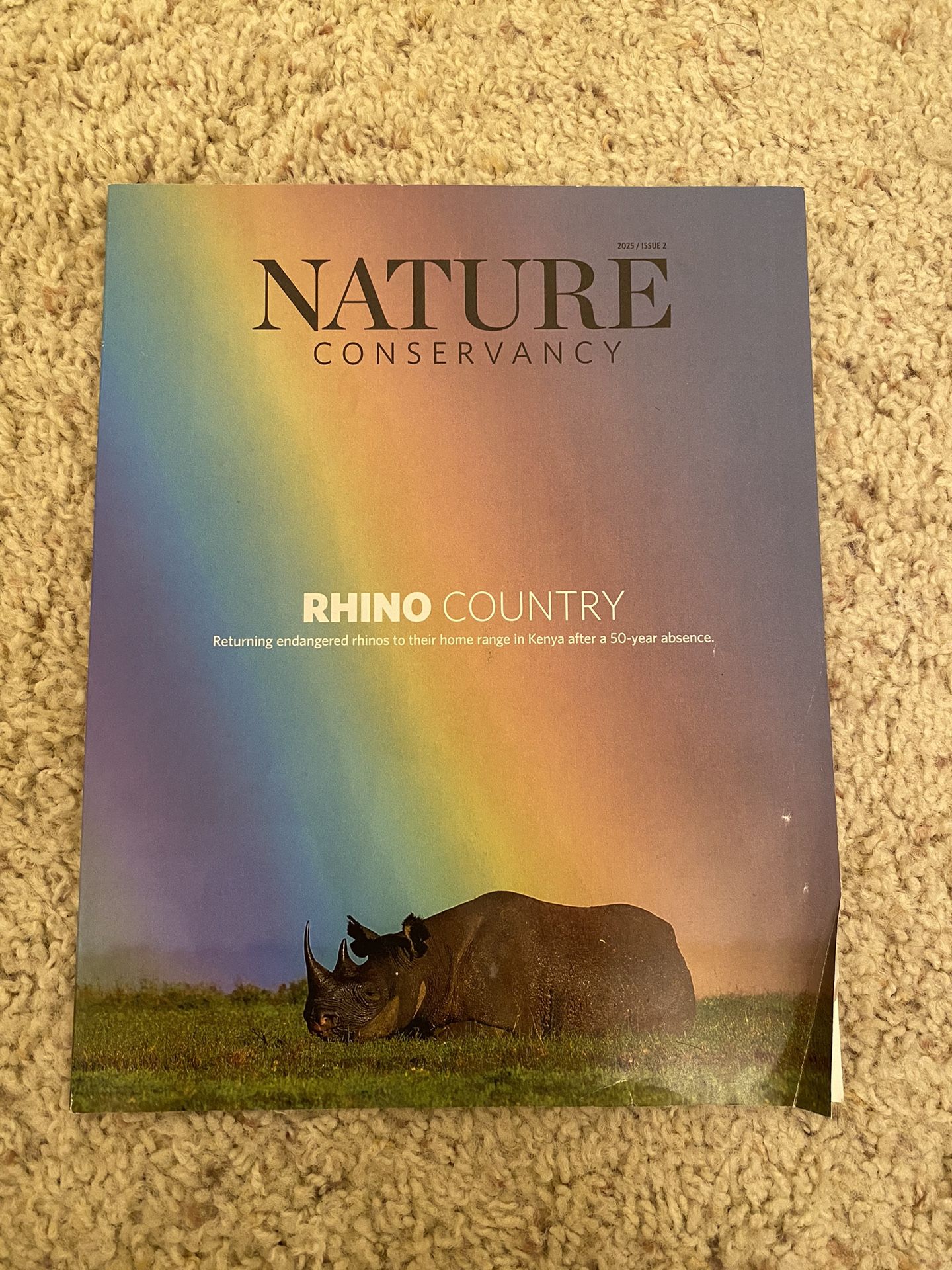 Nature Conservancy Magazine 2025 Issue 2 - RHINO COUNTRY