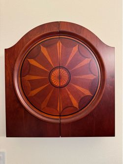 Wood Dartboard Cabinet