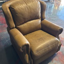Really Nice Brown Leather Recliner, RC Willey