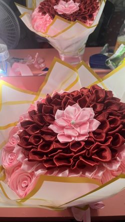 Big ribbon bouquet