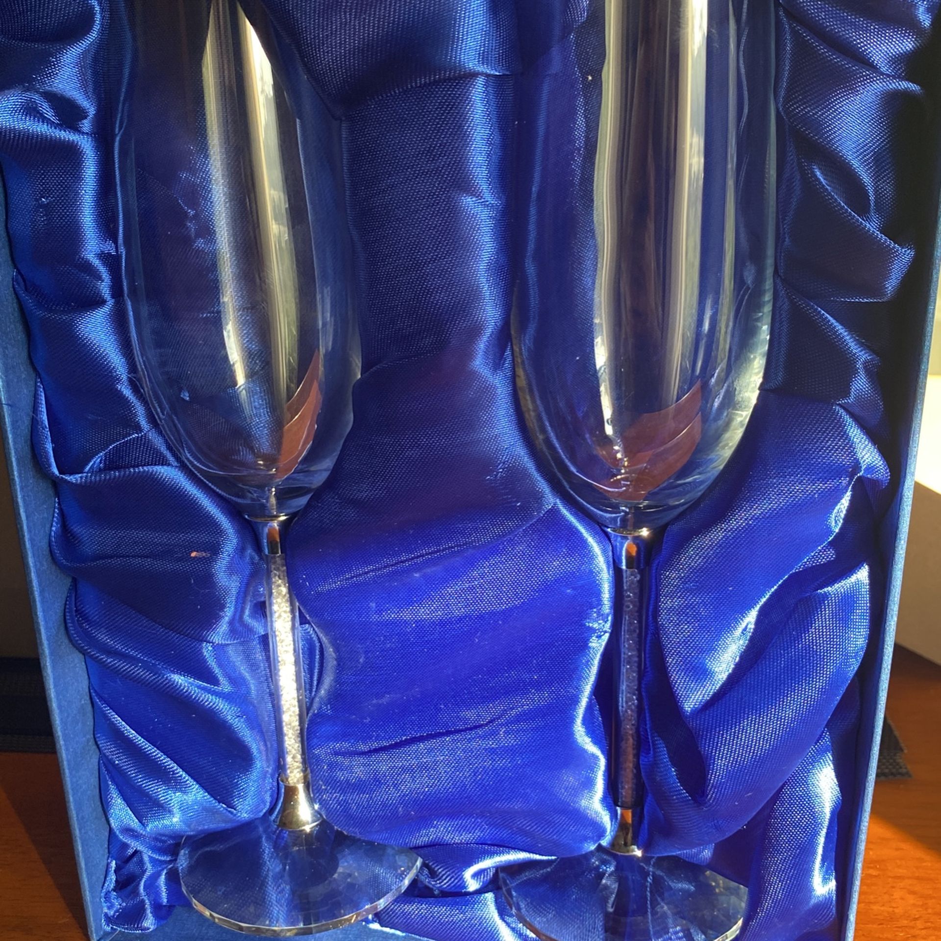 Crystalline Toasting Flutes Set of 2