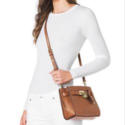 NWT Michael Kors Hamilton Traveler Luggage Messenger Leather Crossbody Handbag