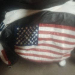 Real Leather USA FLAG jacket