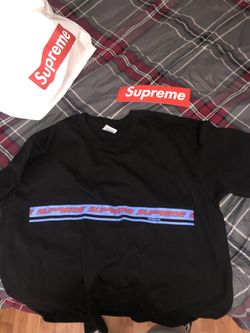 Supreme shirt size medium with bag and sticker