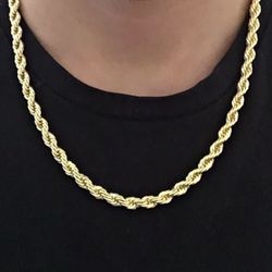 Gold Chain Rope Chain 20in 6mm