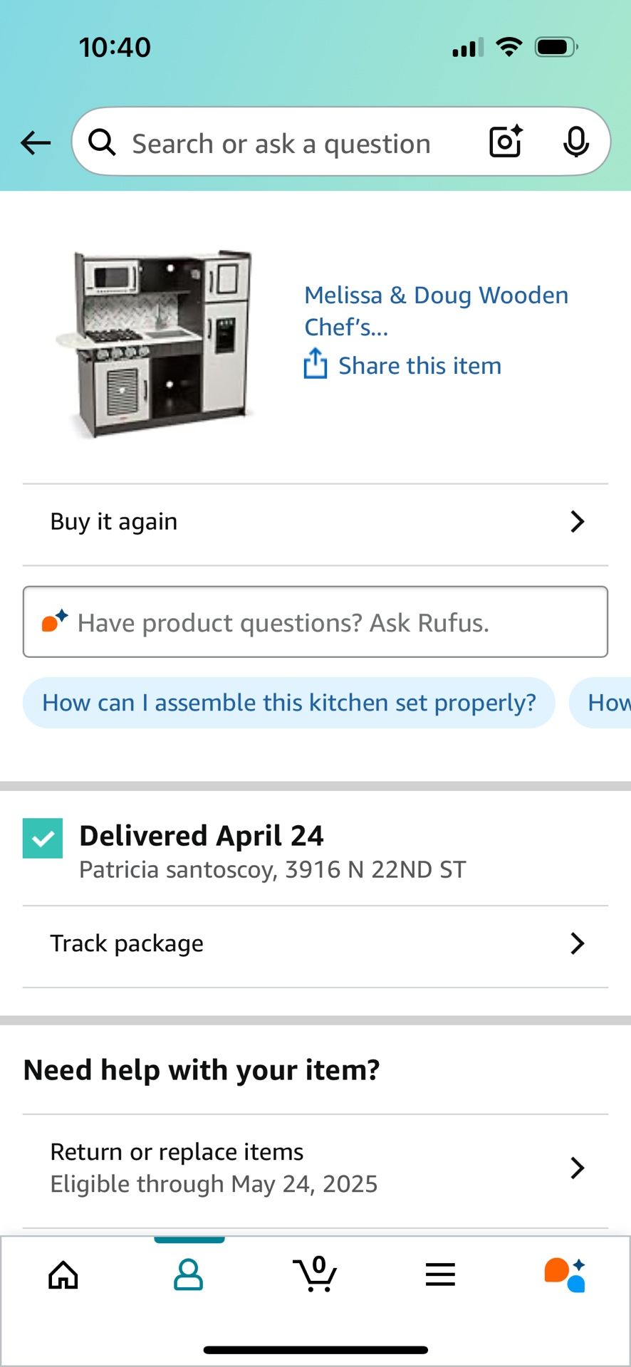 Play Kitchen Toy With Accessories