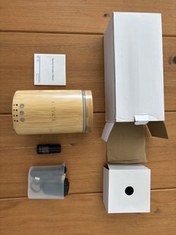 Bamboo Aromatic Oil Diffuser + Oil & Box - Unused