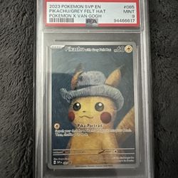 2023 POKEMON SVP EN PIKACHU/GREY FELT HAT POKEMON X VAN GOGH
