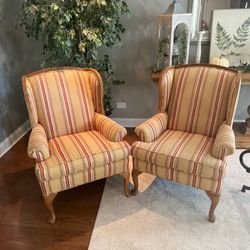 Wingback Chairs By  Walter E Smithe 