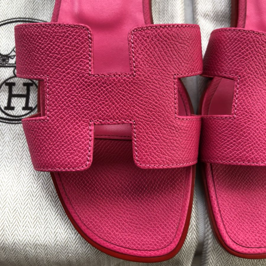 Hermès Oran Sandals - Rouge Blush, Size 37/6 (US) for Sale in US - OfferUp