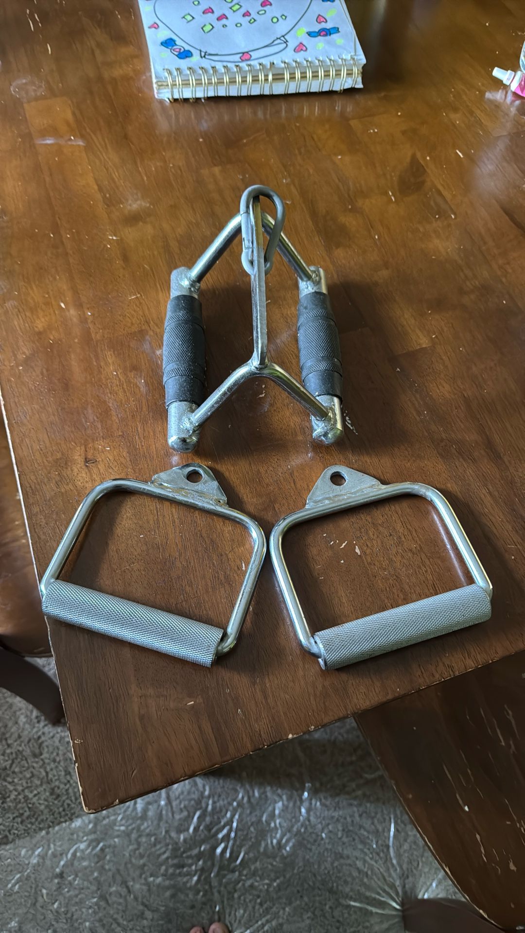High-Quality Cable Machine Handles – Set of 3 Attachments