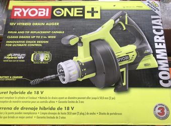 Ryobi 18v hybrid drain auger