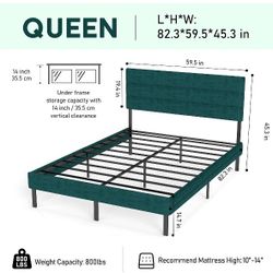 Brand New In Box Queen Bed Frame 